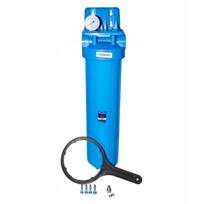 Vandens filtras Big Blue 20" su manometru, 1” sriegiu, Aquafilter FH20B1-B-WB