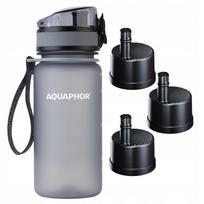Gertuvė su filtru AQUAPHOR CITY, 350 ml, pilka, su 3 filtrais