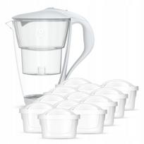 Stiklinis ąsotis DAFI CRYSTAL UNIMAX LED 2 l, baltas, su 12 filtrų
