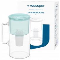 Vandens filtras Wessper D2 BOROSILICATE 3 l mėtinis su filtru