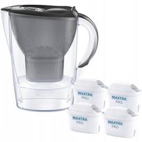 Vandens ąsotis Brita Marella Graphite, 4 Maxtra Pro Pure Performance kasetės