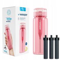 Gertuvė Wessper ActiveMax Clarti 0,68 l rožinė su 3 filtrais
