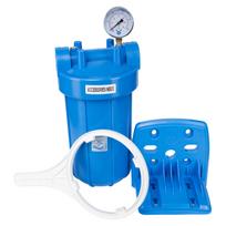 Vandens filtro korpusas Big Blue 10", manometras, 1”, Aquafilter FH10B1-B-WB