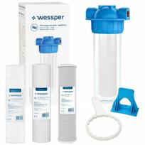 Vandens priešfiltris, korpusas 1 colio, 4 filtrų kasetės 10