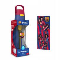Vandens butelis su filtru Dafi SOLID FC Barcelona 0,7 l su šiaudeliu