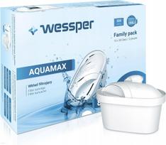 Vandens filtro kasetė Wessper Aquamax, 10 vnt., tinka Brita, Dafi, Aquaphor ąsočiams