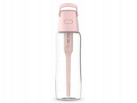 Vandens filtruojantis butelis DAFI Solid Glass 600 ml Baby Pink