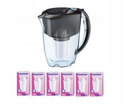 Vandens filtravimo ąsotis Aquaphor Prestige 2.8 l su 6 A5 Mg kasetėmis, juodas