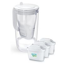 Stiklinis ąsotis BRITA GLASS pilkas su 3 MAXTRA Pure Performance filtrais