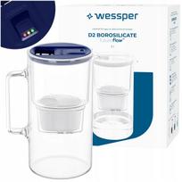 Stiklinis filtras ąsotis Wessper D2 BOROSILICATE 3l futureflow su filtru