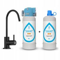 Vandens filtravimo sistema Dafi FLOW COMFORT su 2 Filter Perfect (D1) filtrais, ALTO juodas čiaupas