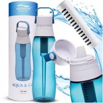 Vandens filtras buteliukas Aqualogis Aqua&Go Tritan Navy Blue 750ml