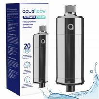AquaFloow dušo filtras vandeniui minkštinti, chlorui mažinti