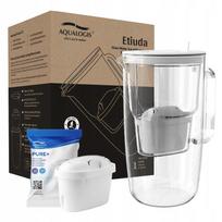 Vandens filtras ąsotis WHITE GLASS ETUDE su PURE+ kasete Aqualogis 2.9L