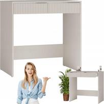 Rašomasis stalas su 2 stalčiais Cashmere Beige Maria Slim