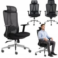 Biuro kėdė Boste V3, ergonomiška, reguliuojamas atlošas, tinklinė, 120 kg
