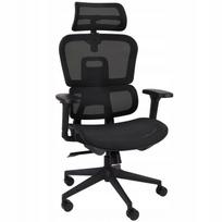 Ergonominė biuro kėdė GROSPOL Pedro, juoda, tinklinė
