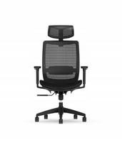 Ergonomiška biuro kėdė Flexispot BS4 su 3D porankiais, juoda, tinklelis