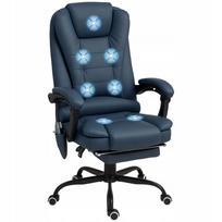 Ergonomiška masažinė mėlyna Vinsetto biuro kėdė