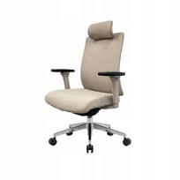 Biuro kėdė ergonomiška sukinėjama audinė JAN NOWAK VECTOR smėlio spalvos
