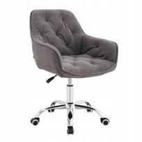 Pasukama audinio pilka FUSSY fotelis 57x61x80-90 cm HOMLA