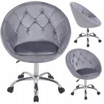Kėlimo kėdė ELEGANT VELOUR su ratukais, pilka, JUMIhome