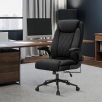Biuro kėdė Ralex-chair, ergonominė, 200 kg, juoda, medžiaginė, pasukama