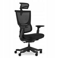 Ergonominė biuro kėdė VIGO BHP, juodas audinys, tinklinė nugarėlė