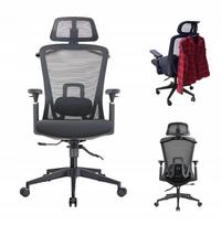 Biuro kėdė PROBALANCE K24, ergonomiška, juoda, su reguliuojamu pakreipimu ir pakaba