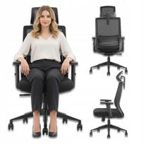 Žaidimų biuro kėdė ergonominė, reguliuojama, juoda GK3 Basic