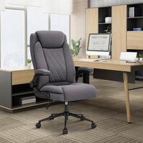 Biuro kėdė Ralex-chair, ergonominė, 200 kg, pasukama, pilka, medžiaginė