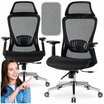 Biuro kėdė LITOS juoda ergonominė su pasukama baze