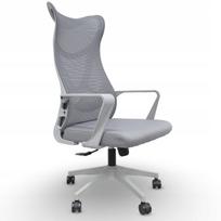 Biuro kėdė KB113 pilka, ergonomiška, reguliuojama