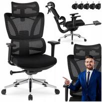 Biuro kėdė DELSIN, juoda, ergonomiška, pasukama