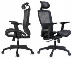 Ergonominė biuro kėdė FXC004 su reguliuojamais porankiais ir galvos atrama