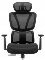 Ergonominė biuro kėdė Hell's Chair HC-1043, juoda, audinys
