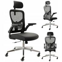 Biuro kėdė SmartSeat, ergonomiška, su 3D galvos atlošu, pasukama