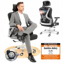 Biuro kėdė PowerSeat, ergonomiška, su atlošu ir galvos atrama, 5D reguliavimas