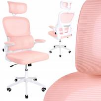 Biuro kėdė ERGONOMIC L069P, rožinė