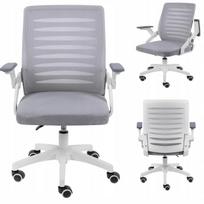 Biuro kėdė su ratukais, ergonominė, reguliuojama, pilka