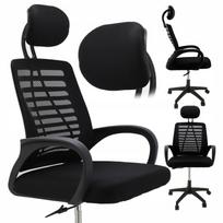 Ergonominė juoda biuro kėdė žaidimams, su pasukamu mechanizmu