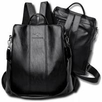 Moteriška kuprinė Urban Black, vandeniui atspari, lengva, talpi, 2in1