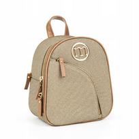 Moteriška kuprinė MONNARI BAG1980, khaki spalvos, maža, su 2 skyriais