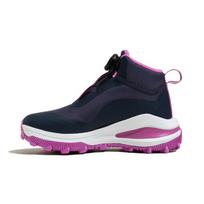 Adidas Fortarun Boa Atr K Mesh Casual Shock Absorbing Durable Mid-Top Running Shoes Kids Running Shoes Dark-Blue Purple GZ2198 28 black