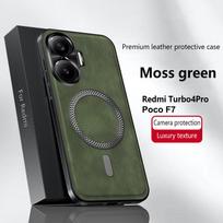 For Redmi Turbo 4 Pro Poco F7 Case Magnetic Elegant Leather Wear-Resistant Lens Fully Covered Non-Slip Grip Edge Cover Shell Redmi Turbo 4 Pro