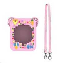 Protective Case For Bitzee Electronic Pet Machine Silicone Protective Cover with Lanyard Dustproof Carrying Case 2 pink