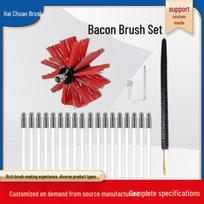 Extendable Electric Drill Brush for Range Hoods and Dryer Pipes – Bendable Rod for Powerful Decontamination 410mm, 1 rod red