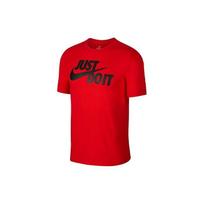 Nike Sportswear JDI Big Swoosh Logo Short Sleeve T-Shirt Men Tops University-Red AR5007-657 M red