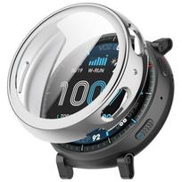 Naujas TPU dėklas Apsauginis apvalkalas Skirta Amazfit Active Max A2557 Didelės raiškos HD stiklas Skirta Amazfit Active Max Apvalkalo Priedai Dangtelis juoda