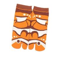 Comfortable Deep-sea Animals Funny Fish Tube Socks Whale Shark Toe Mid Calf Sock Hosiery Stripe Dot Toe Separator Socks Women One Size